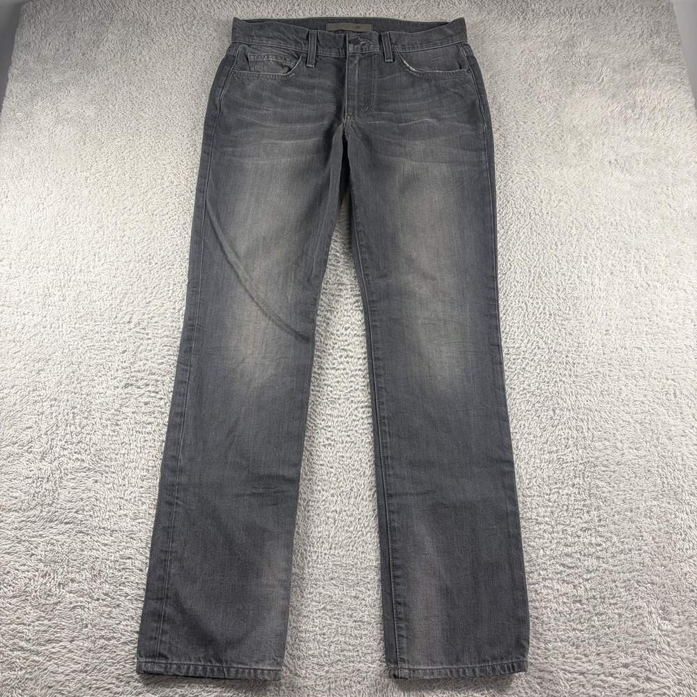 Joe's Jeans Mens 32x33 Brixton Straight Narrow Gray Fade Whiskering